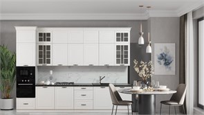 Кухня "Мелани" 3000х600х2680 Айвори ЗАМ-МЕЛ3